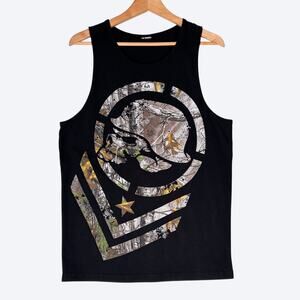 VTG Metal Mulisha‎ Realtree Camo Skull Tank Top Men's M Hunting Y2K